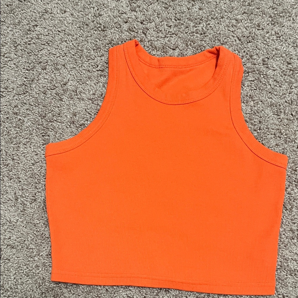 Orange Sleeveless Women's Top
